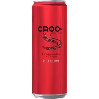 Croc Tail 330ml E + Vodka Red Berry 4,7% cocktail alkoholijuoma