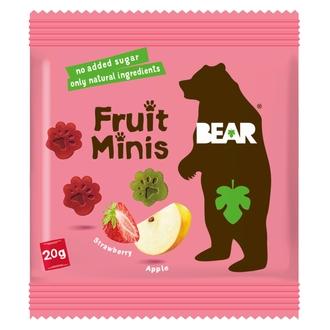 BEAR Fruit Minis Mansikka - Omena hedelmä- ja vihannespala 20g