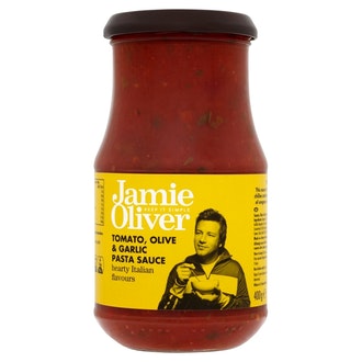 Jamie Oliver tomaatti, oliivi & valkosipuli pasta kastike 400g
