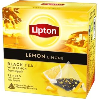 Lipton Lemon 20pss musta tee