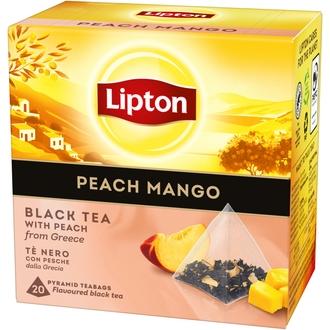 Lipton Peach Mango  20pss musta tee