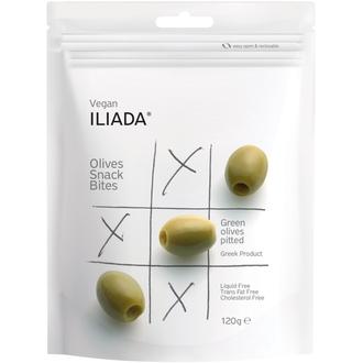 Iliada green pitted olives 120g pss