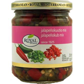 Royal Jalapeñokuutio mix, vihreä ja punainen 210g/120g