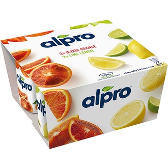 Alpro veriappelsiini-sitruuna-lime soijavalmiste 2x2x125g