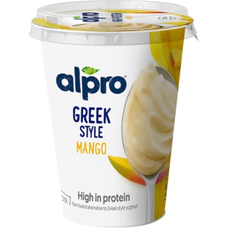 Alpro Greek Style Hapatettu soijavalmiste, mango 400g