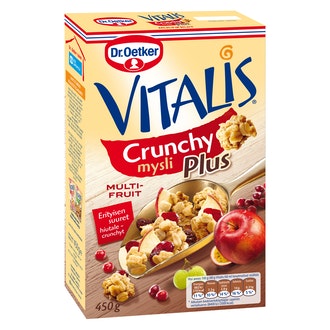 Dr. Oetker Vitalis Crunchy Plus Multifruit mysli 450 g