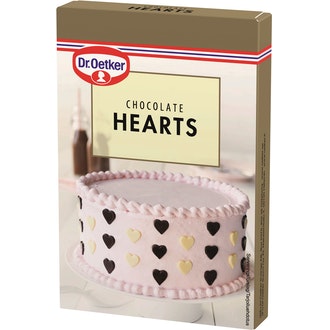 Dr. Oetker Chocolate Hearts suklaakoristekuviot 45g