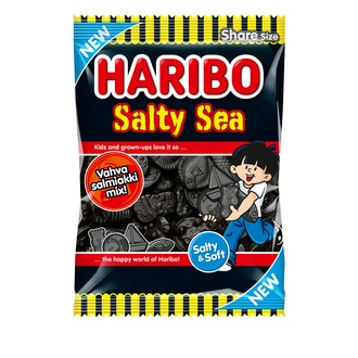 HARIBO Salty Sea 170g Salmiakkikarkkipussi