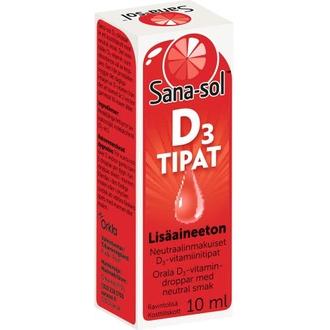 Sana-Sol D3-Vitamiinitipat 10Μg 10Ml