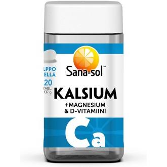 Sana-Sol Kalsium-Magnesium-D-Vitamiini Tabletti 120Tabl