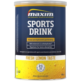 Maxim 480g Sports Drink Fresh Lemon urheilujuomajauhe sitruunanmakuinen