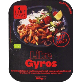 LikeMeat Organic Like Gyros 180g soijaproteiini suikaleet