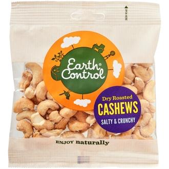 Earth Control Kuivapaahdetut ja suolatut cashewpähkinät 70g