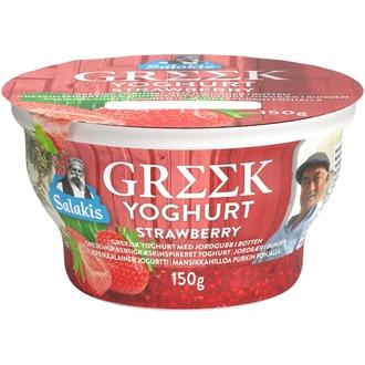 Salakis Kreikkalainen jogurtti mansikkahillolla 150g