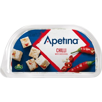 Apetina Snack 100/70g Chili ja välimerelllisiä juustokuutioita öljyssä