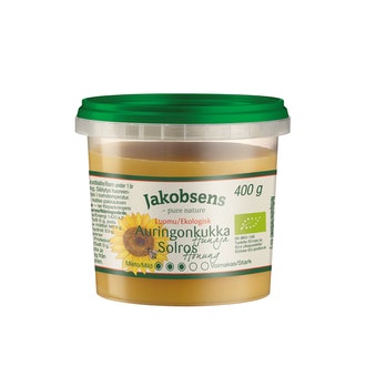 Jakobsens 400g luomu auringonkukkahunaja