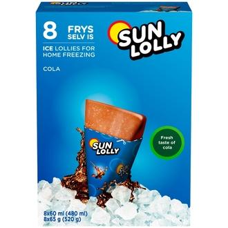 Sun Lolly 8x60ml/65g Pakasta itse mehujää Cola