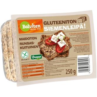 Balviten Gluteeniton Siemenleipä 250g