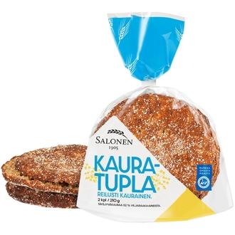 Leipomo Salonen Kauratupla 2/210 g kauraleipä, halkaistu