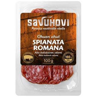 Ohuen ohut Spianta Romana salami