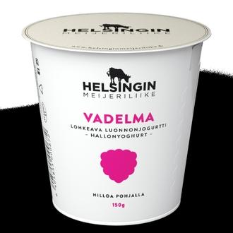 Helsingin Meijeriliike VADELMA - Lohkeava luonnonjogurtti 150g