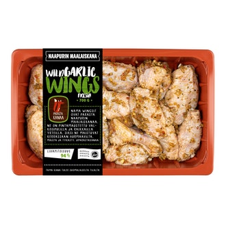 Naapurin Maalaiskanan wings, wild garlic 700g