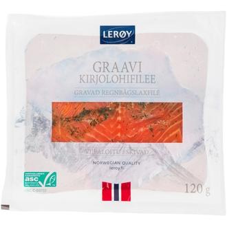 Lerøy graavi kirjolohifilee viipale ASC 120 g