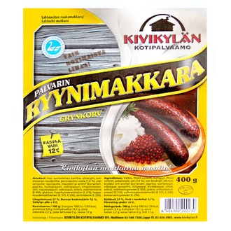 Kivikylän Palvarin ryynimakkara 400g