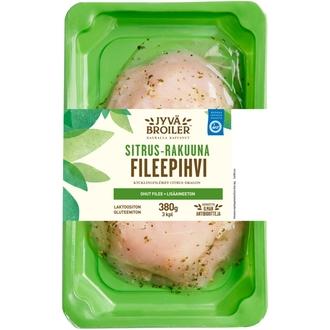 Jyväbroiler Broilerin Fileepihvi Sitrus-Rakuuna 380g