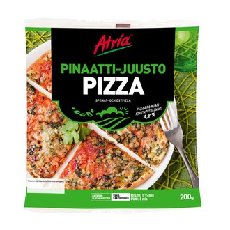 Atria pinaatti-juustopizza 200g