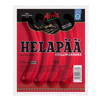 Atria Helapää 550g grillimakkara