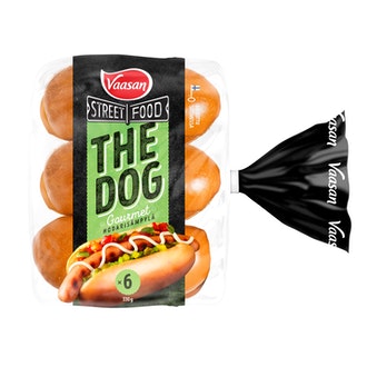 Vaasan Street Food THE DOG Gourmet hodarisämpylä 330g 6kpl