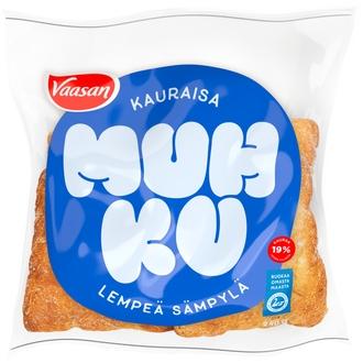 Vaasan Muhku Kauraisa sämpylä 240 g 4 kpl kaura-vehnäsämpylä