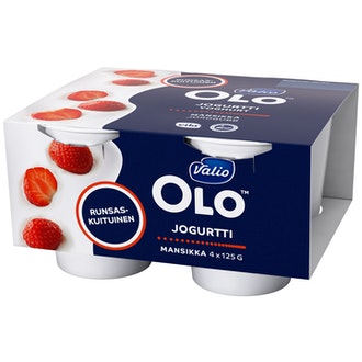 Valio OLO™ jogurtti 4x125g mansikka laktoositon