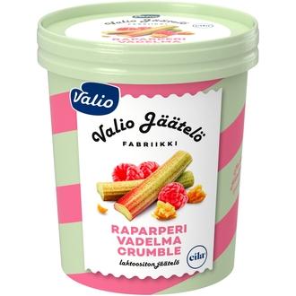 Valio jäätelö 480 ml raparperi-vadelma crumble laktoositon