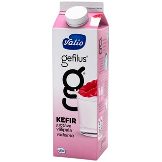 Valio Gefilus® Kefir juotava välipala 1 kg vadelma laktoositon