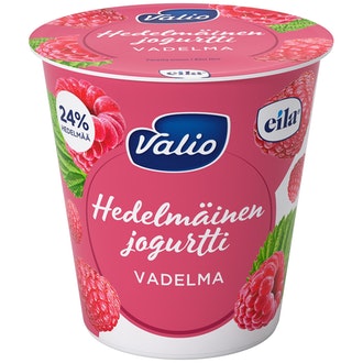 Valio hedelmäinen jogurtti 150 g vadelma laktoositon