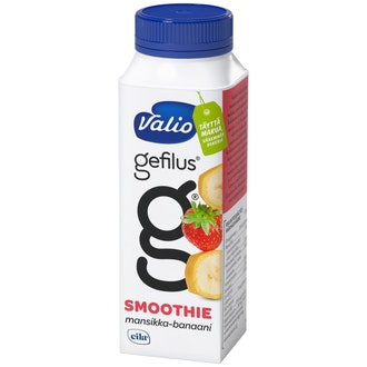 Valio Gefilus® Smoothie jogurttijuoma 2,5 dl mansikka-banaani laktoositon