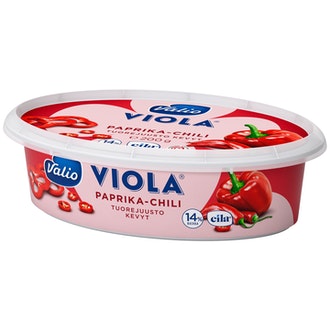 Valio Viola® kevyt e200 g paprika-chili tuorejuusto laktoositon