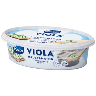 Valio Viola® kevyt e200 g maustamaton tuorejuusto laktoositon