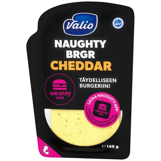 Valio Naughty Brgr Cheddar e140g viipale