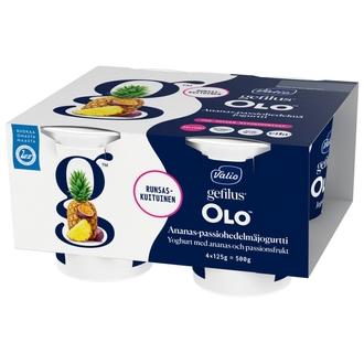 Valio Gefilus® OLO™ jogurtti 4x125 g ananas-passio laktoositon