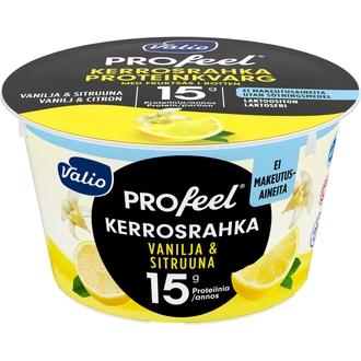 Valio PROfeel® kerrosrahka 175 g vanilja & sitruuna laktoositon