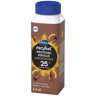 Valio PROfeel® proteiinipirtelö 2,5 dl banaanikaakao laktoositon