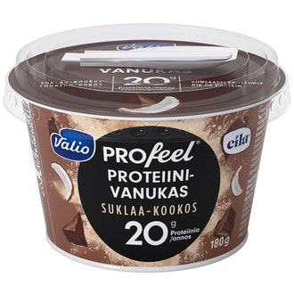 Valio PROfeel proteiinivanukas 180g suklaa-kookos laktoositon
