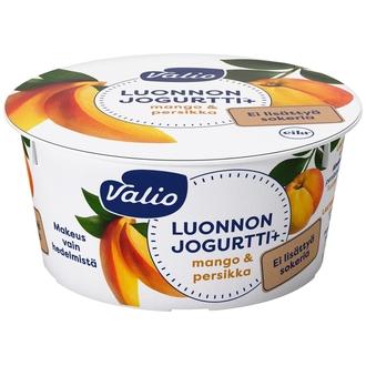 Valio Luonnonjogurtti+™ mango & persikka 150 g ei lisättyä sokeria, laktoositon