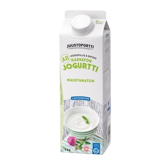 Juustoportti Rasvaton AB-jogurtti 1 kg maustamaton laktoositon