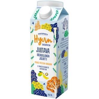 Juustoportti Hyvin kreikkalainen juotava jogurtti 950 ml mango-passion-banaani laktoositon