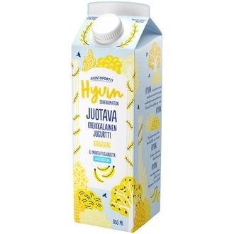 Juustoportti Hyvin kreikkalainen juotava jogurtti 950 ml banaani laktoositon