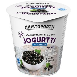 Juustoportti AB-jogurtti 150 g mustaherukka laktoositon